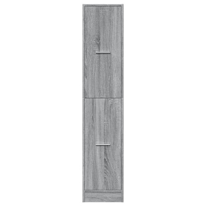 vidaXL Armoire de pharmacie gris Sonoma 30x41x144,5 cm Bois d'ingénierie