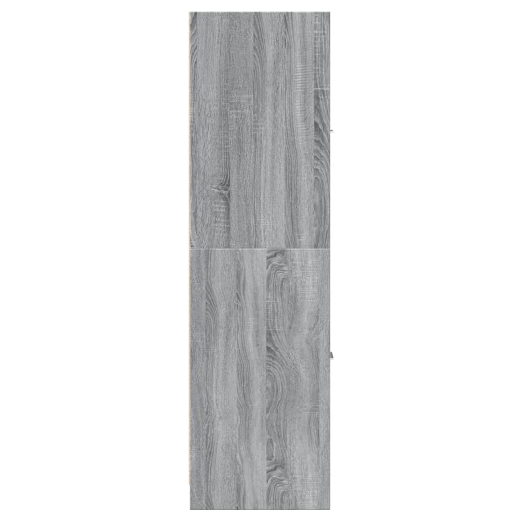 vidaXL Armoire de pharmacie gris Sonoma 30x41x144,5 cm Bois d'ingénierie