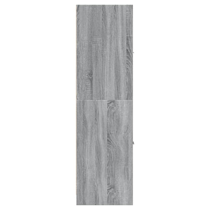 vidaXL Armoire de pharmacie gris Sonoma 30x41x144,5 cm Bois d'ingénierie