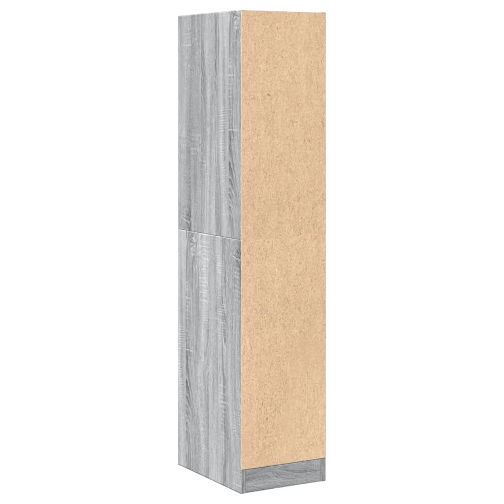 vidaXL Armoire de pharmacie gris Sonoma 30x41x144,5 cm Bois d'ingénierie