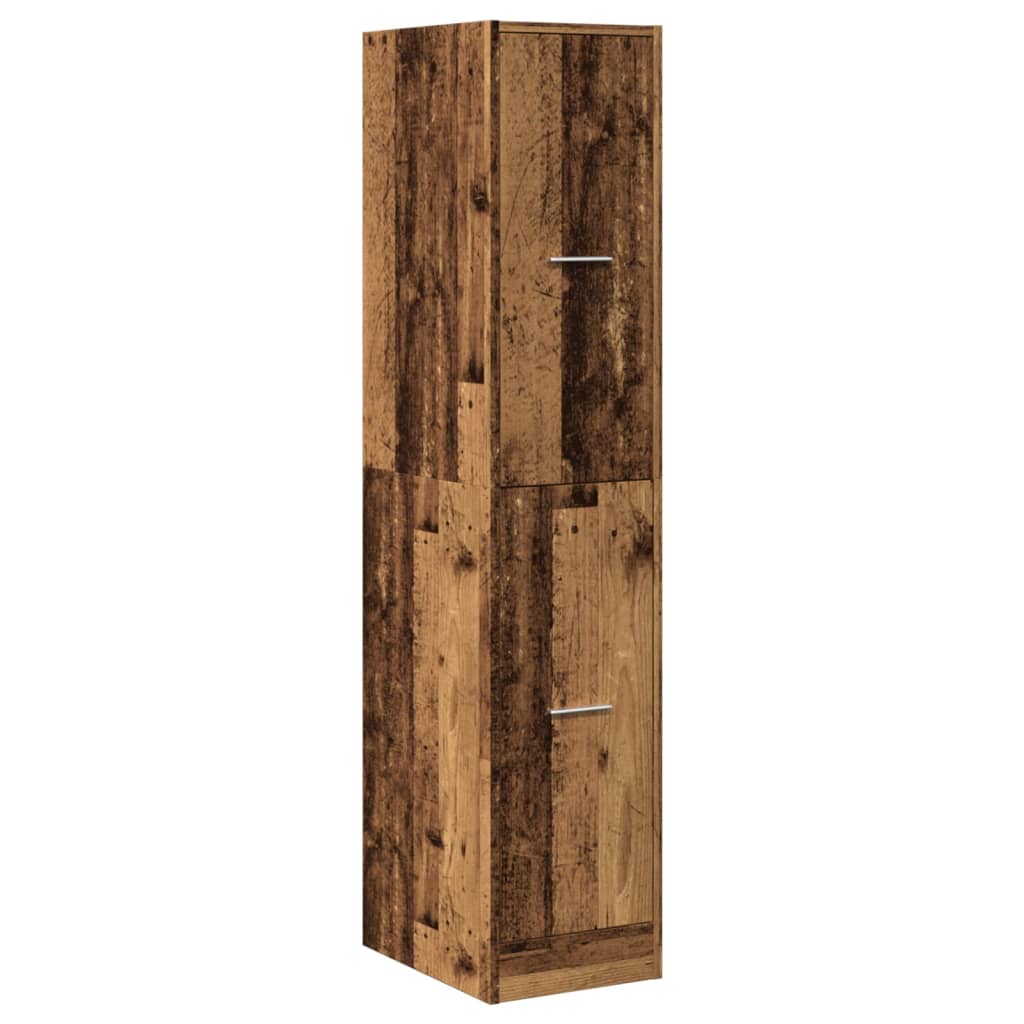 vidaXL Armoire de pharmacien aspect bois de récupération 30x41x144,5 cm Bois d'ingénierie