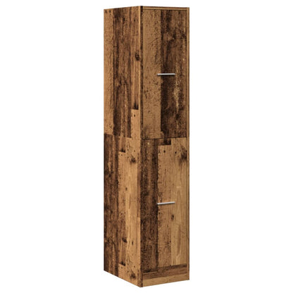 vidaXL Armoire de pharmacien aspect bois de récupération 30x41x144,5 cm Bois d'ingénierie