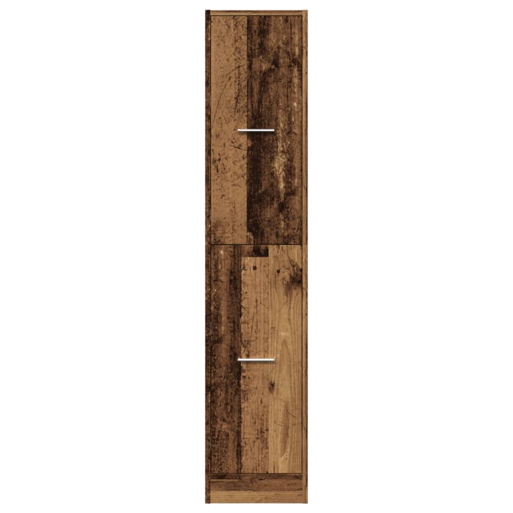 vidaXL Armoire de pharmacien aspect bois de récupération 30x41x144,5 cm Bois d'ingénierie