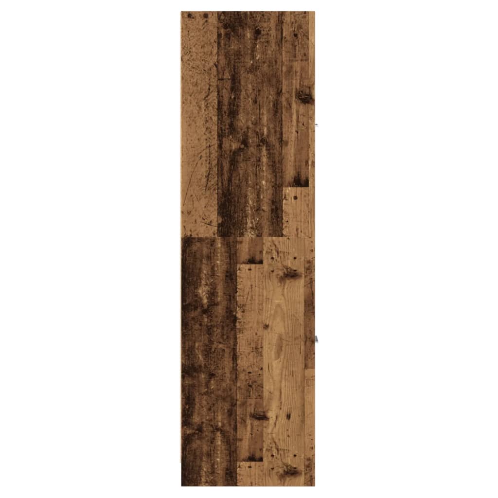 vidaXL Armoire de pharmacien aspect bois de récupération 30x41x144,5 cm Bois d'ingénierie