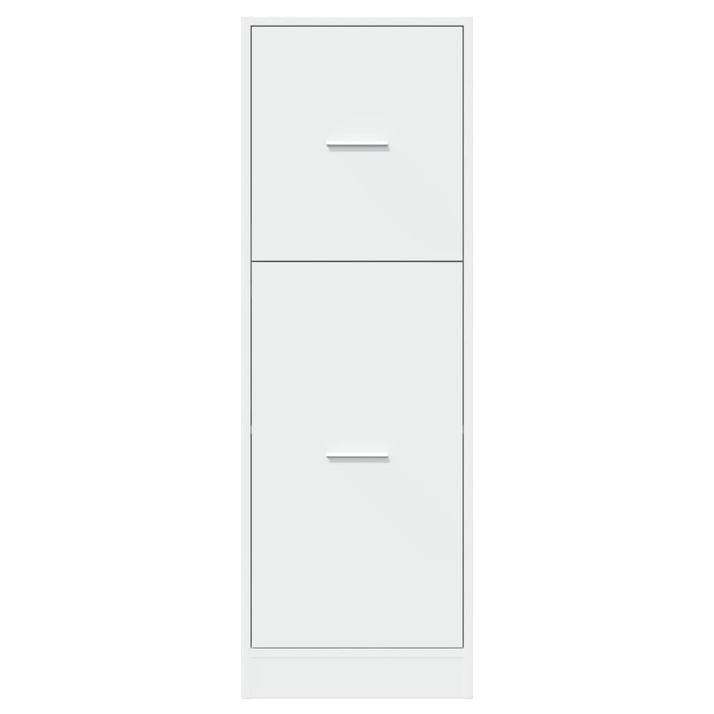 vidaXL Apothekerschrank Weiß 40x41x118 cm Holzwerkstoff
