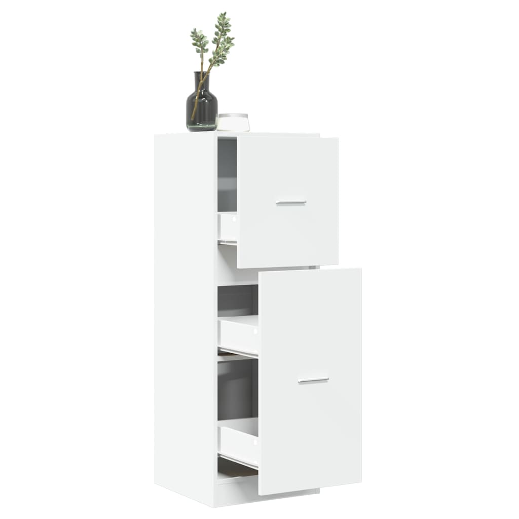 vidaXL Apothekerschrank Weiß 40x41x118 cm Holzwerkstoff