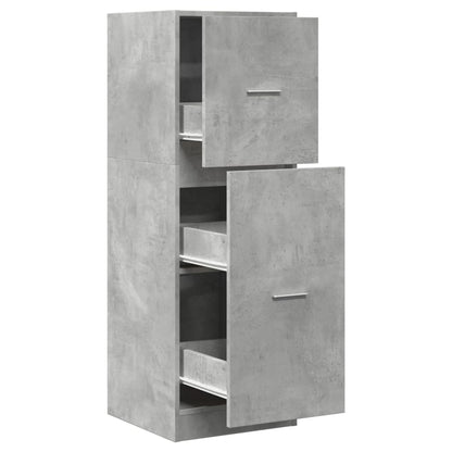 vidaXL Armoire de pharmacien Gris béton 40x41x118 cm Bois d'ingénierie
