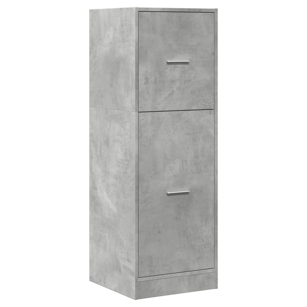 vidaXL Armoire de pharmacien Gris béton 40x41x118 cm Bois d'ingénierie