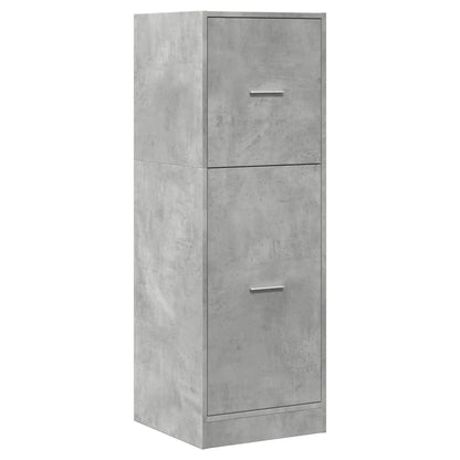 vidaXL Armoire de pharmacien Gris béton 40x41x118 cm Bois d'ingénierie