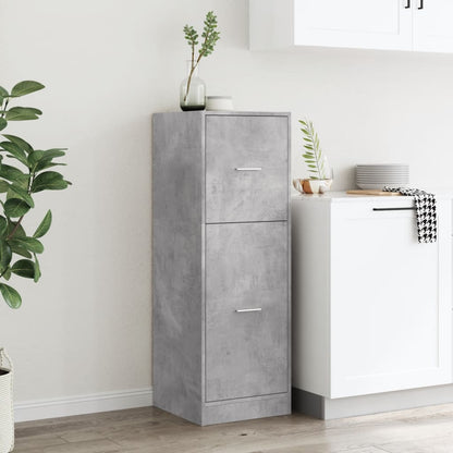 vidaXL Armoire de pharmacien Gris béton 40x41x118 cm Bois d'ingénierie