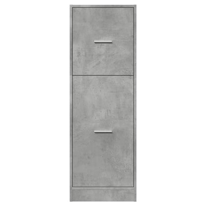 vidaXL Armoire de pharmacien Gris béton 40x41x118 cm Bois d'ingénierie