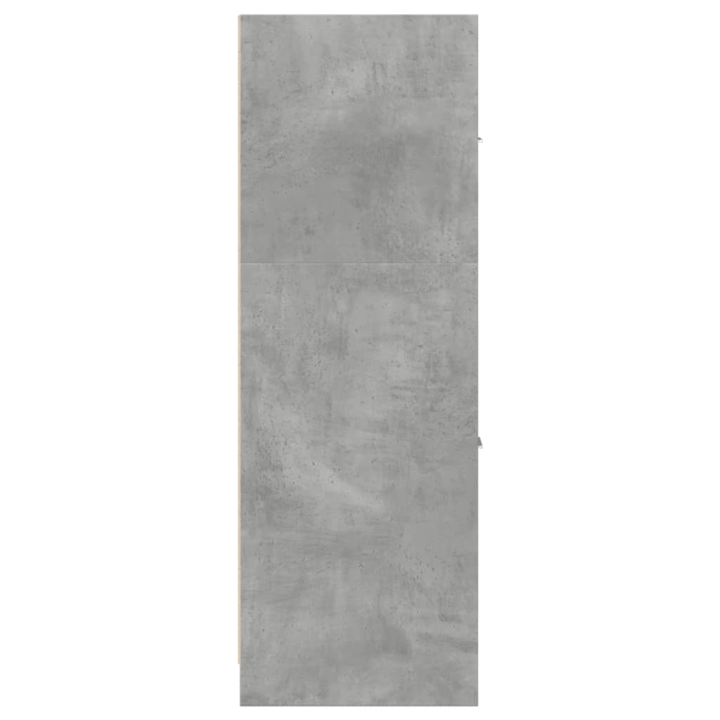 vidaXL Armoire de pharmacien Gris béton 40x41x118 cm Bois d'ingénierie