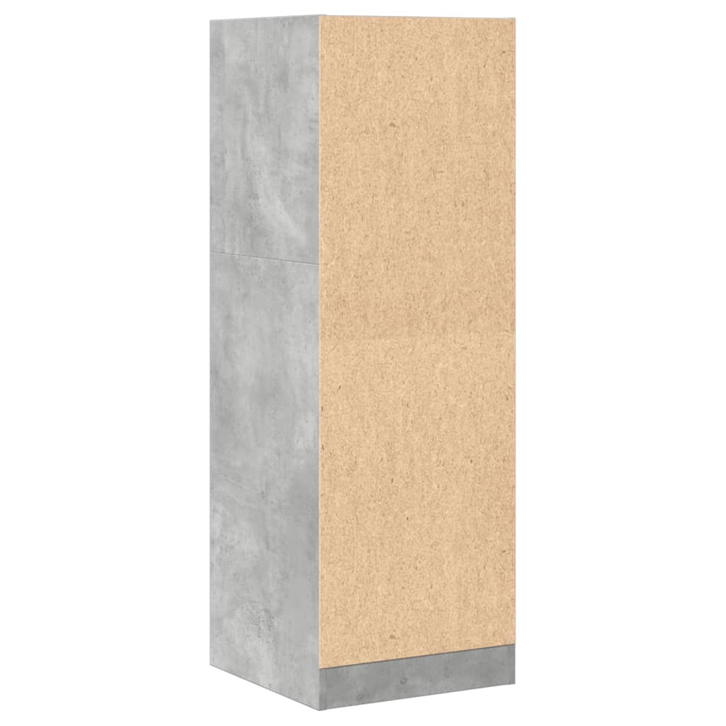 vidaXL Armoire de pharmacien Gris béton 40x41x118 cm Bois d'ingénierie