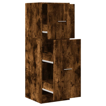 vidaXL Armoire de pharmacie en chêne fumé 40x41x118 cm en bois d'ingénierie