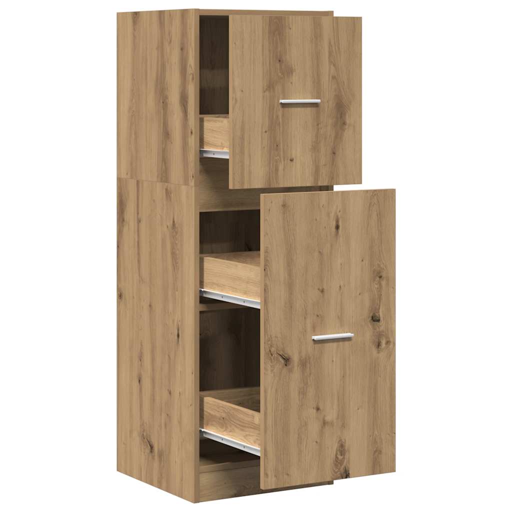 vidaXL Meuble de mercerie chêne artisan 40x41x118 cm en bois d'ingénierie