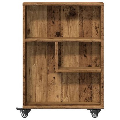 vidaXL Chariot de rangement étroit aspect bois recyclé 48x13x68 cm Bois d'ingénierie