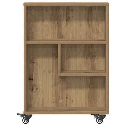 vidaXL Chariot de rangement étroit Chêne Artisan 48x13x68 cm Bois d'ingénierie