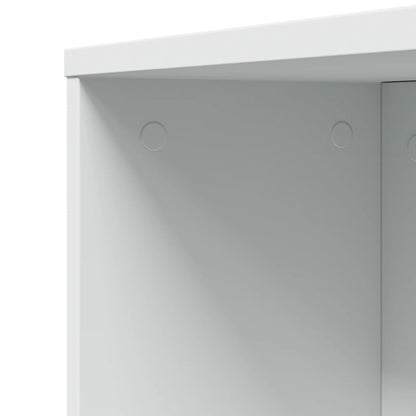 vidaXL Badschrank Schmal mit Rollen Weiß Holzwerkstoff