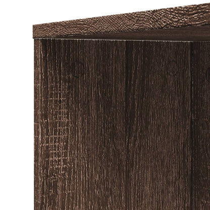 vidaXL Badschrank Schmal mit Rollen Eichen-Optik Holzwerkstoff