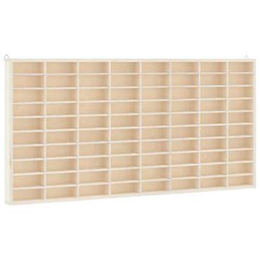 vidaXL Sammlervitrine aus Holz mit 80 Fächern 80x4,5x40,5cm
