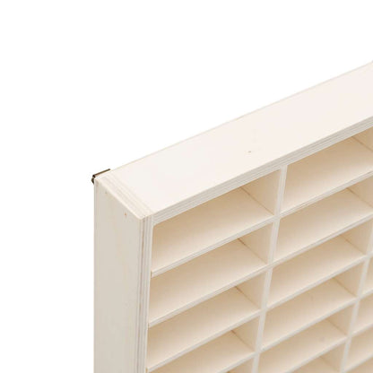 vidaXL Vitrine de collection en bois avec 90 compartiments 50,5 x 4,5 x 79 cm