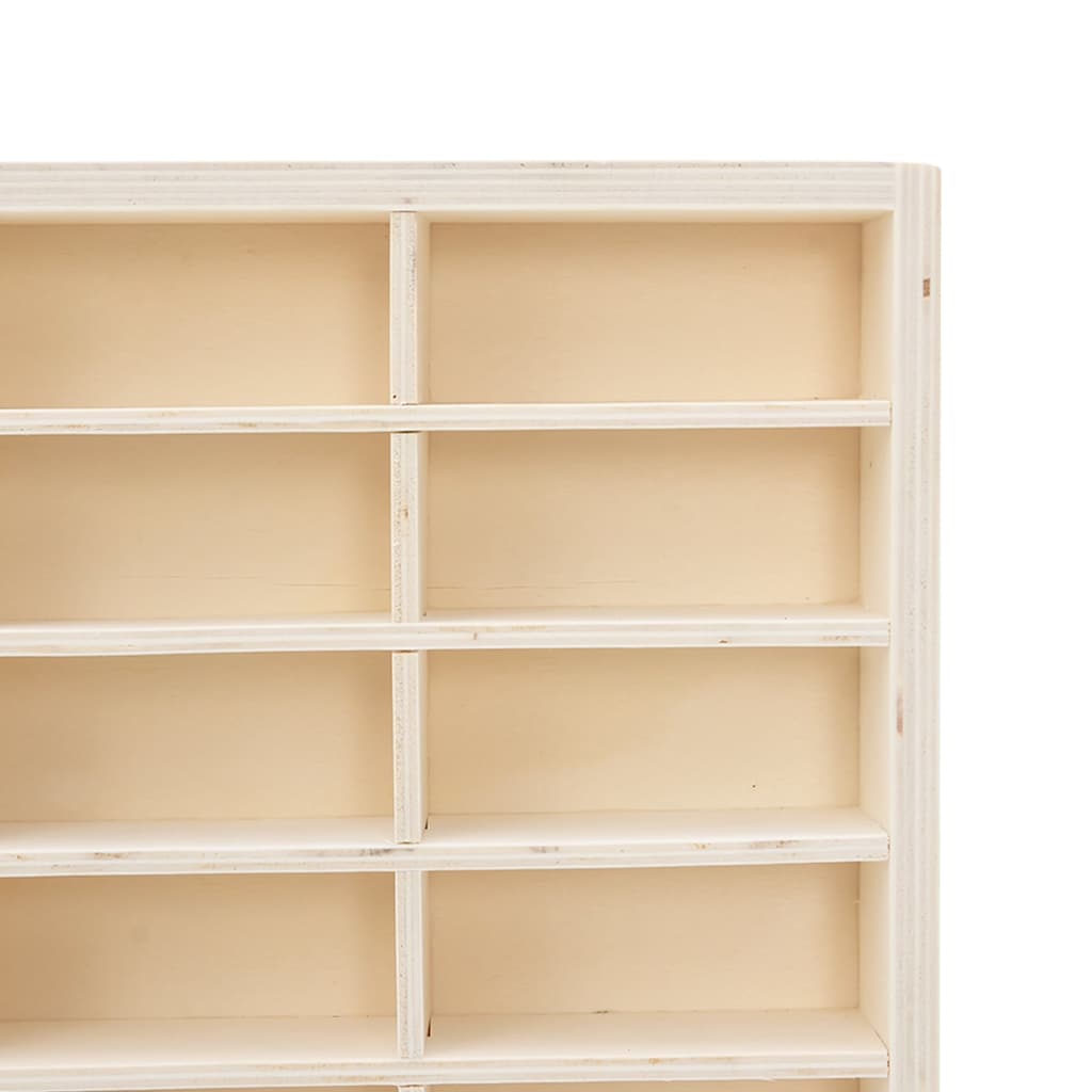 vidaXL Vitrine de collection en bois avec 90 compartiments 50,5 x 4,5 x 79 cm