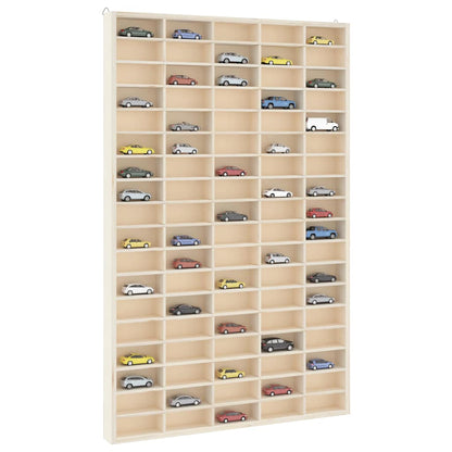 vidaXL Vitrine de collection en bois avec 90 compartiments 50,5 x 4,5 x 79 cm