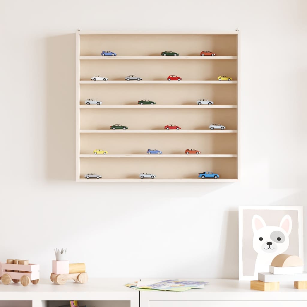 vidaXL Sammlervitrine aus Holz mit 6 Regalen 60x8,5x55 cm