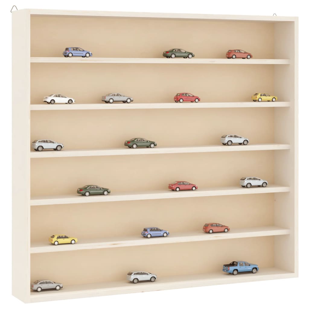 vidaXL Sammlervitrine aus Holz mit 6 Regalen 60x8,5x55 cm
