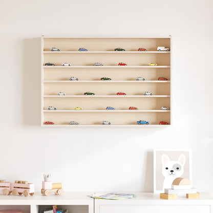 vidaXL Sammlervitrine aus Holz mit 6 Regalen 80x8,5x55 cm