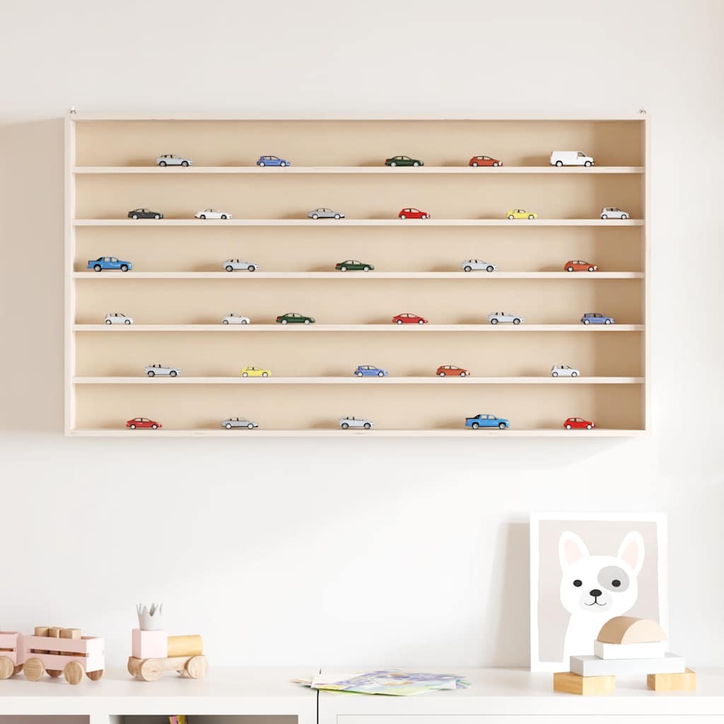 vidaXL Sammlervitrine aus Holz mit 6 Regalen 100x8,5x55 cm