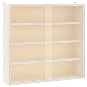 vidaXL Vitrine de collection en bois avec portes 40x8,5x37 cm