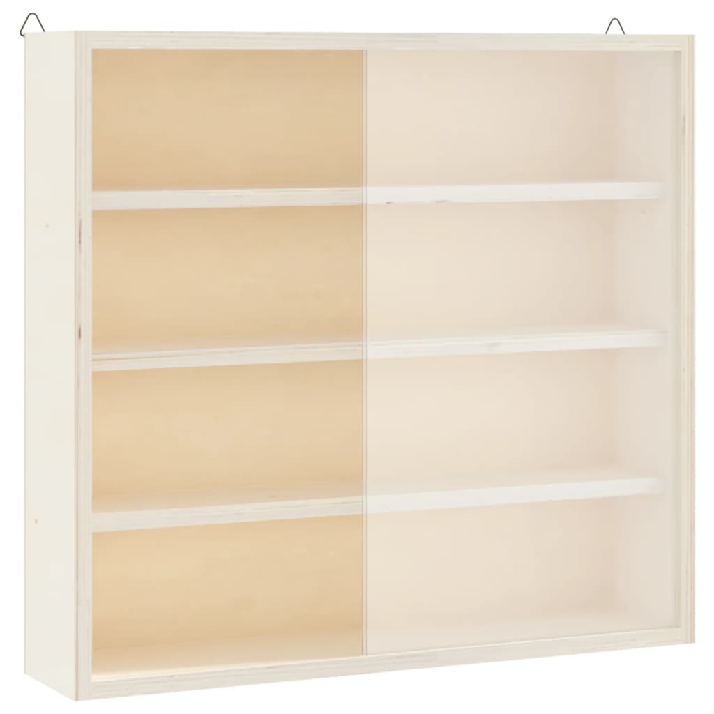 vidaXL Vitrine de collection en bois avec portes 40x8,5x37 cm