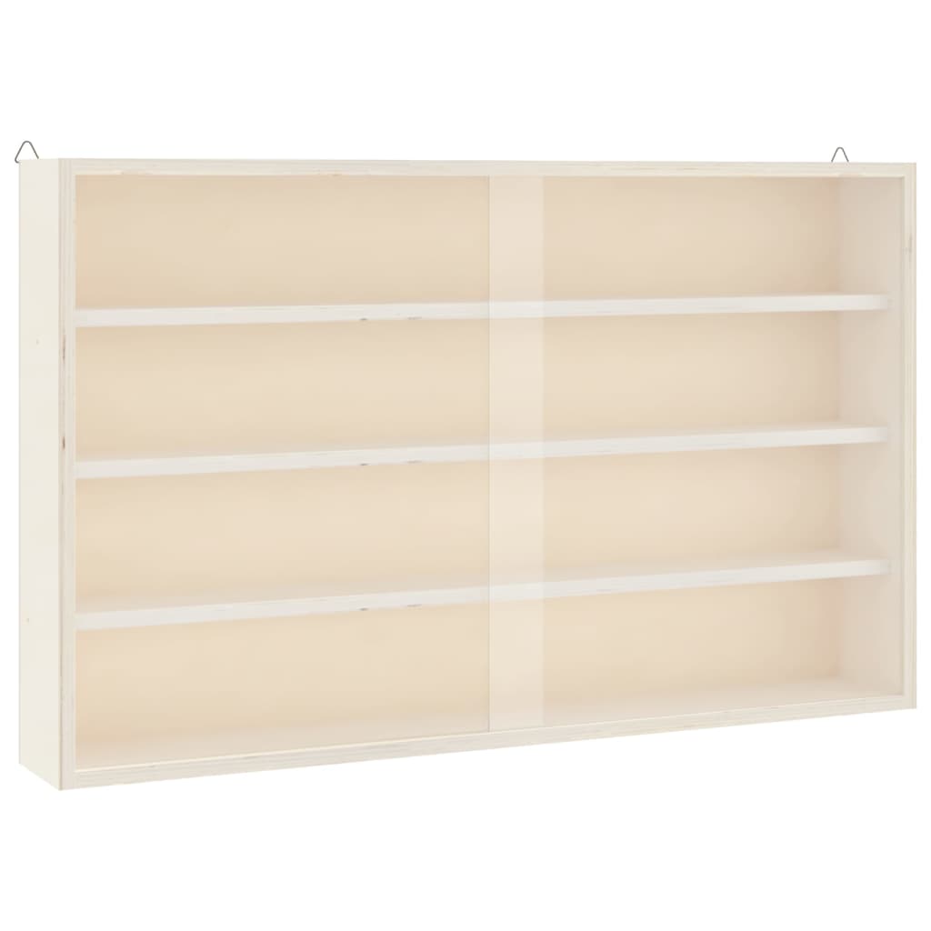 vidaXL Sammlervitrine aus Holz mit Türen 60 x 8,5 x 37 cm