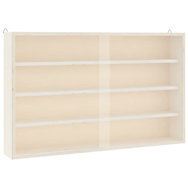vidaXL Sammlervitrine aus Holz mit Türen 60 x 8,5 x 37 cm