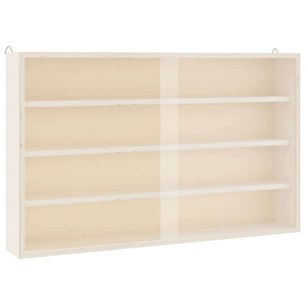 vidaXL Sammlervitrine aus Holz mit Türen 60 x 8,5 x 37 cm
