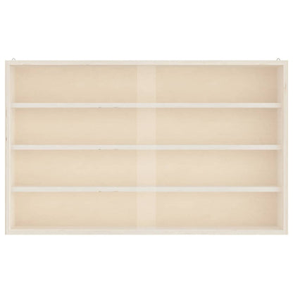 vidaXL Sammlervitrine aus Holz mit Türen 60 x 8,5 x 37 cm