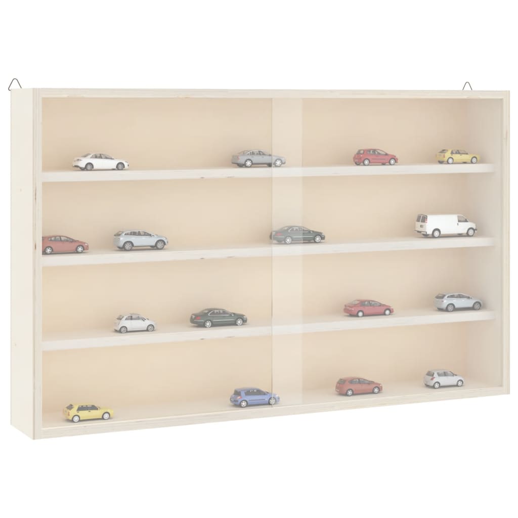 vidaXL Sammlervitrine aus Holz mit Türen 60 x 8,5 x 37 cm