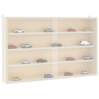 vidaXL Sammlervitrine aus Holz mit Türen 60 x 8,5 x 37 cm
