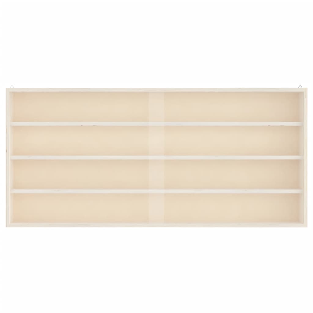 vidaXL Vitrine de collection en bois avec portes 80 x 8,5 x 37 cm