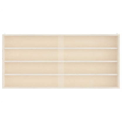 vidaXL Vitrine de collection en bois avec portes 80 x 8,5 x 37 cm