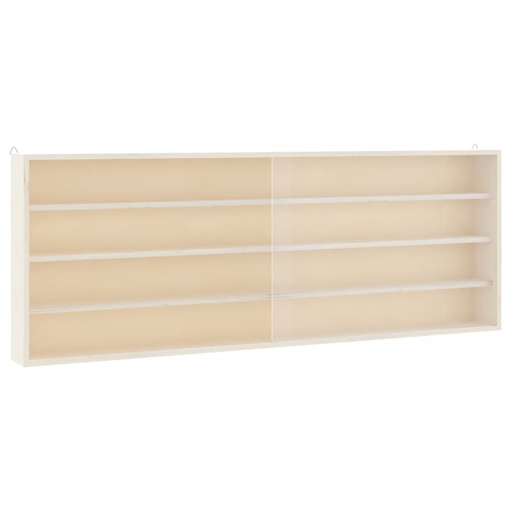 vidaXL Sammlervitrine aus Holz mit Türen 100x8,5x37 cm