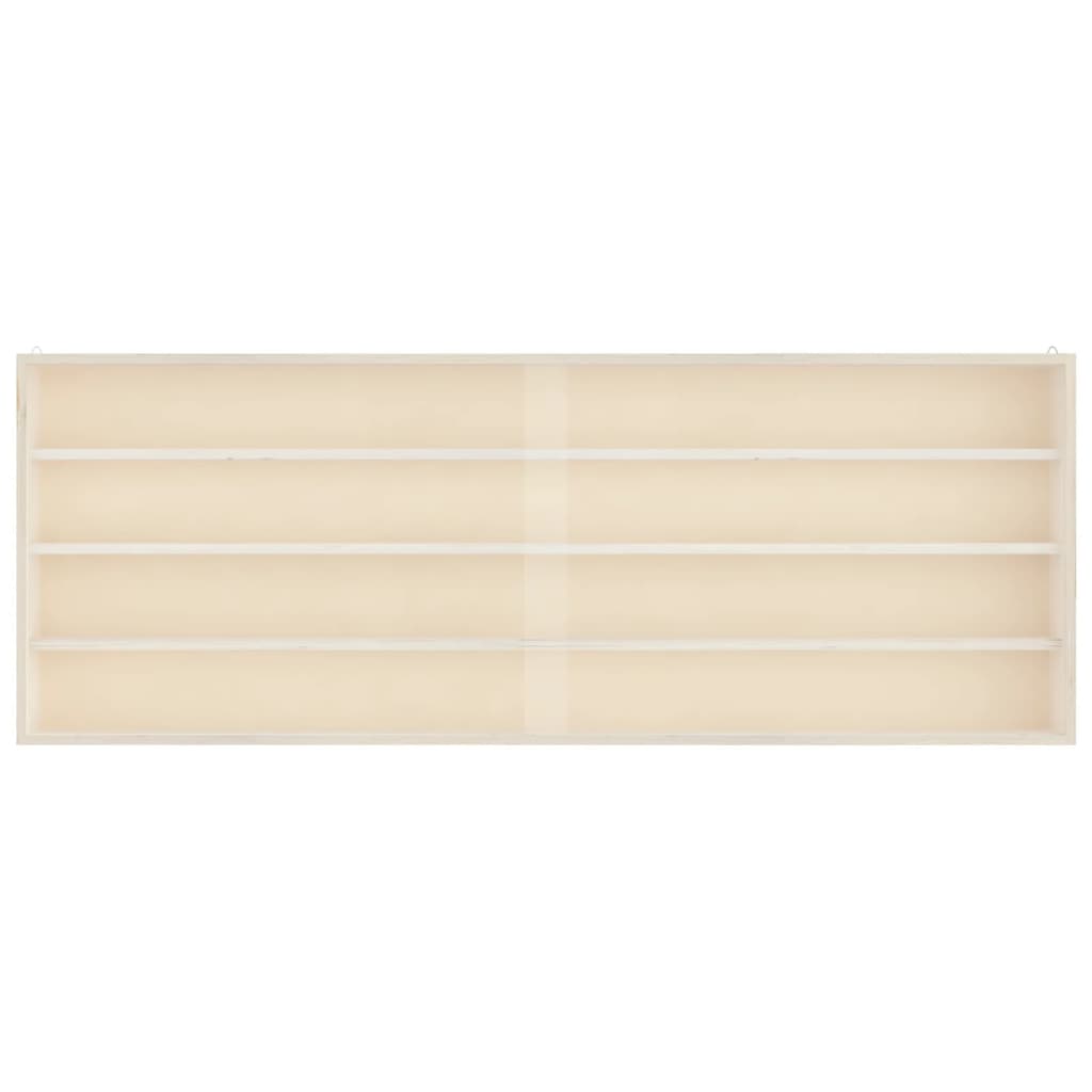 Sammlervitrine aus Holz mit Türen 100x8,5x37 cm