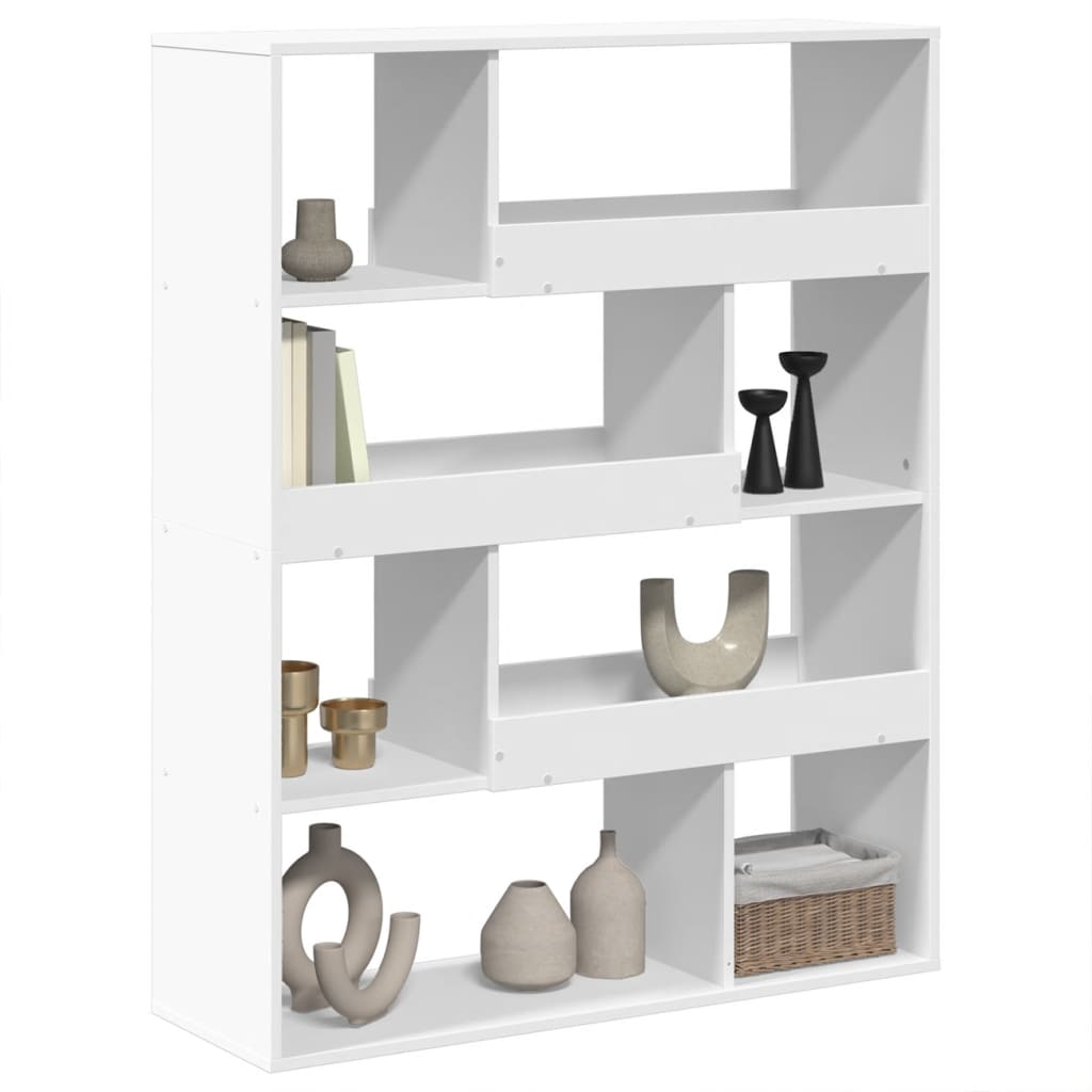 vidaXL Bücherregal Weiß 100x33x125,5 cm Holzwerkstoff
