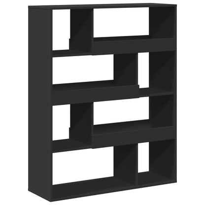 vidaXL Bücherregal Schwarz 100x33x125,5 cm Holzwerkstoff
