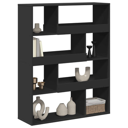 vidaXL Bücherregal Schwarz 100x33x125,5 cm Holzwerkstoff