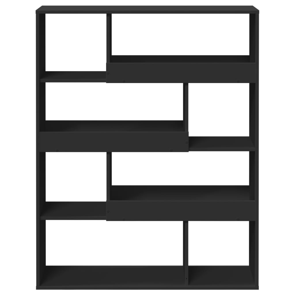 vidaXL Bücherregal Schwarz 100x33x125,5 cm Holzwerkstoff