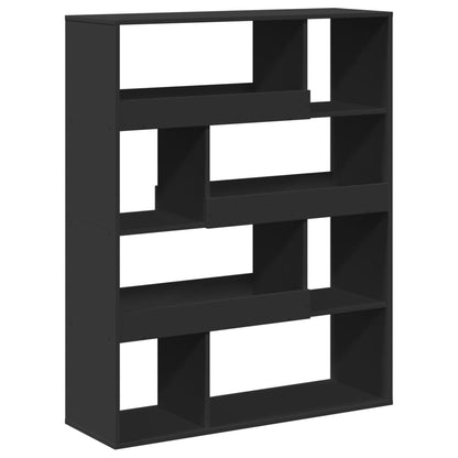 vidaXL Bücherregal Schwarz 100x33x125,5 cm Holzwerkstoff