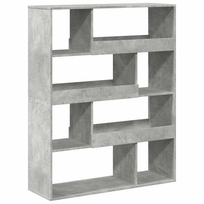 vidaXL Bücherregal Betongrau 100x33x125,5 cm Holzwerkstoff