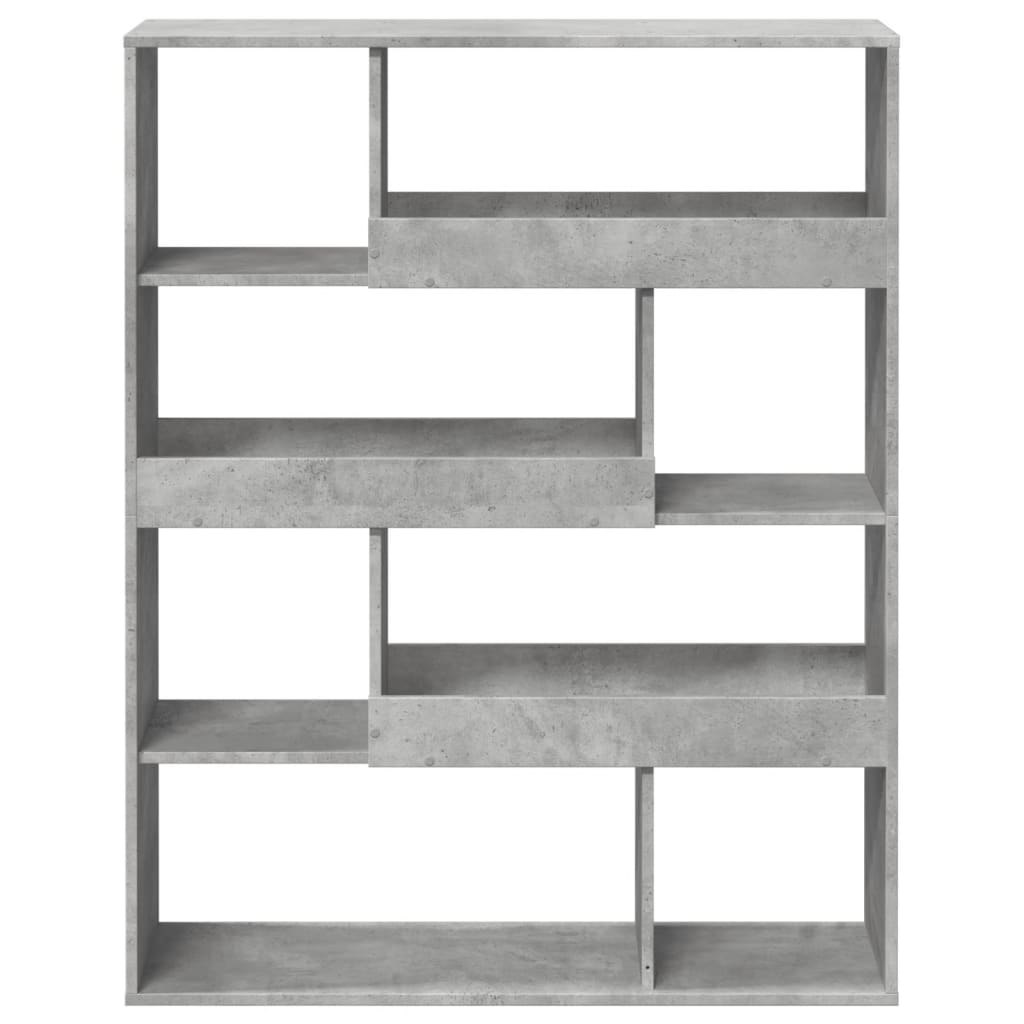 vidaXL Bücherregal Betongrau 100x33x125,5 cm Holzwerkstoff